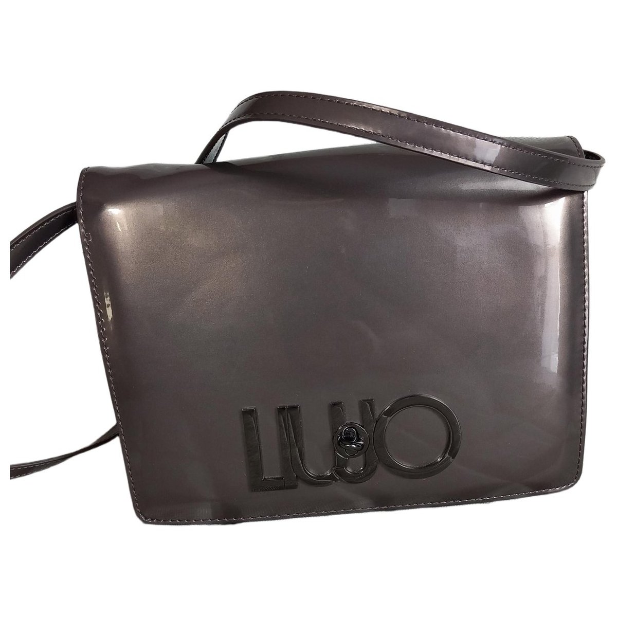 Patent leather handbag