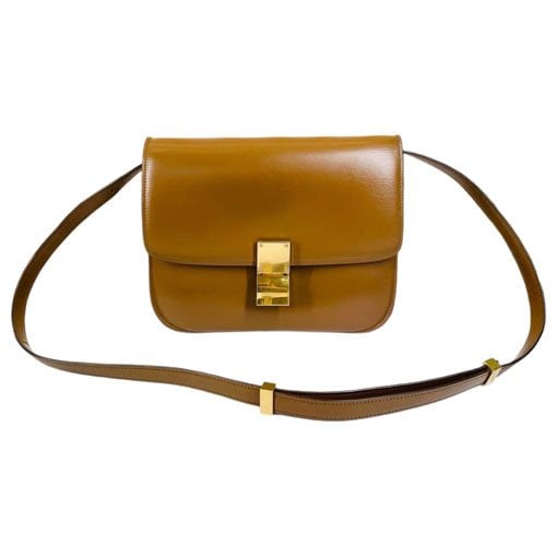 Classic leather crossbody bag