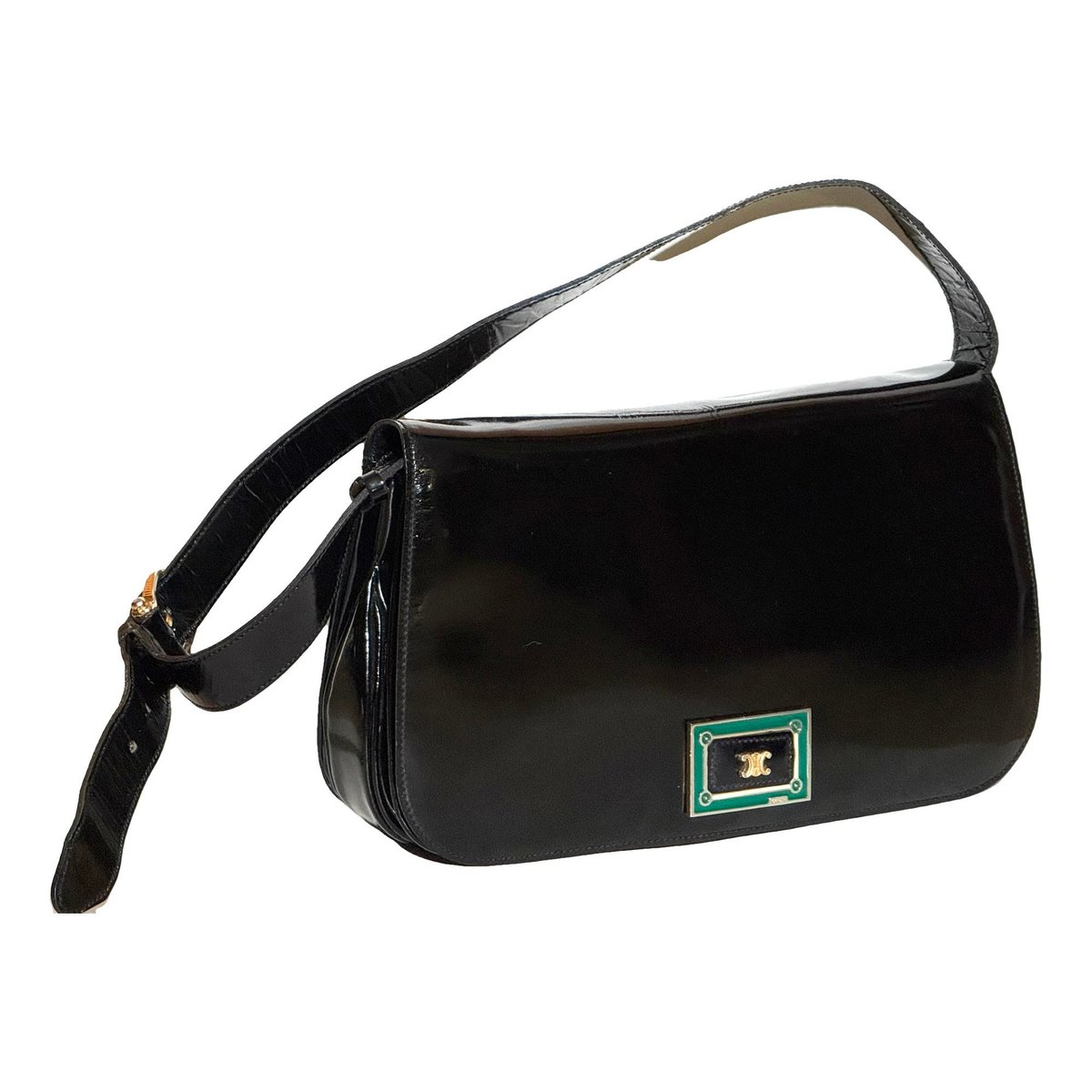 Triomphe patent leather handbag