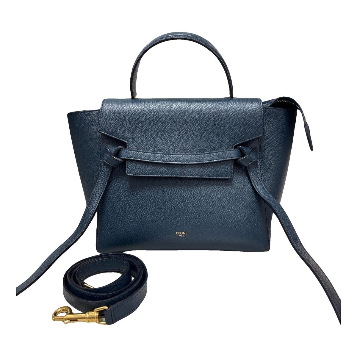 Belt leather handbag