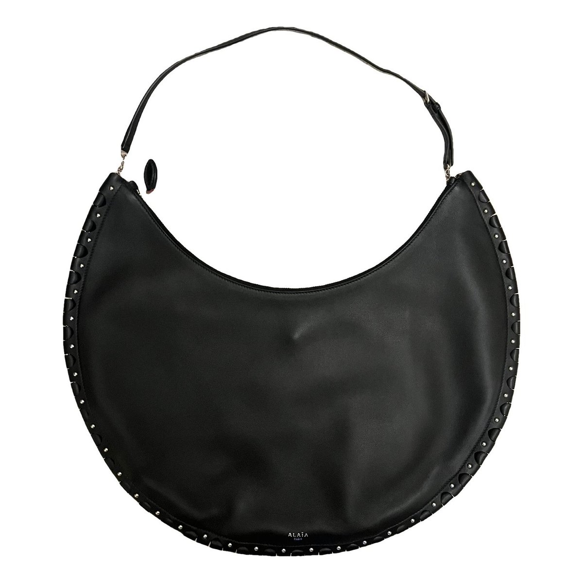 One Piece Demi Lune leather handbag