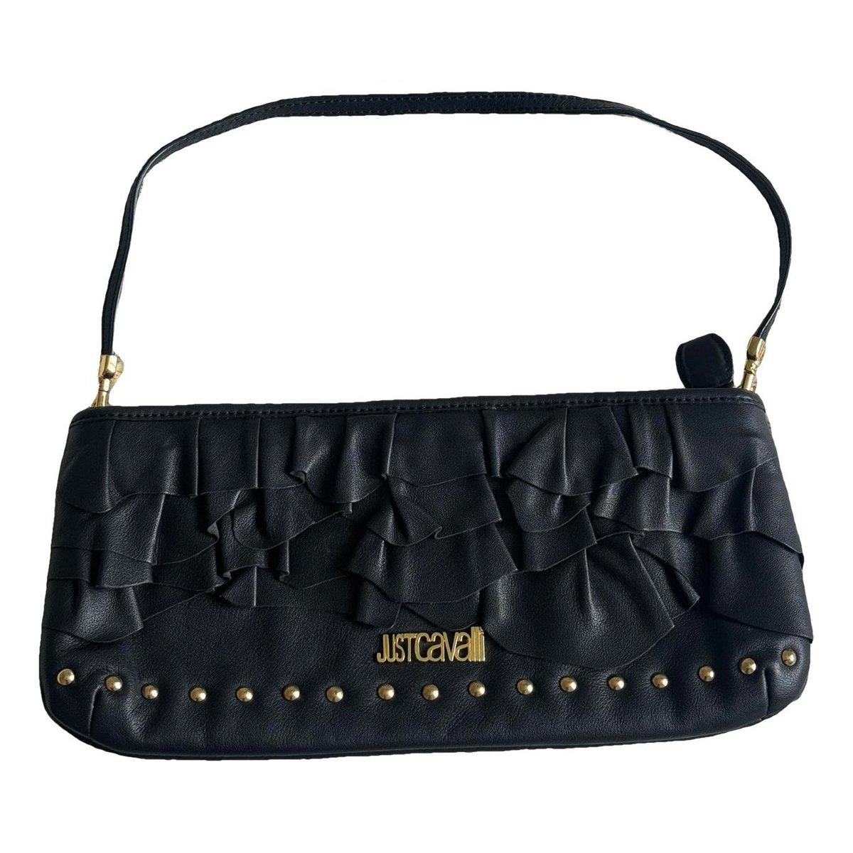 Leather clutch bag