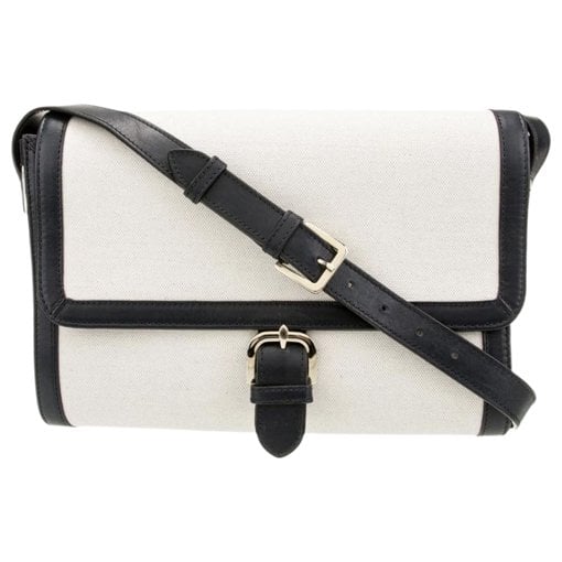 Linen crossbody bag