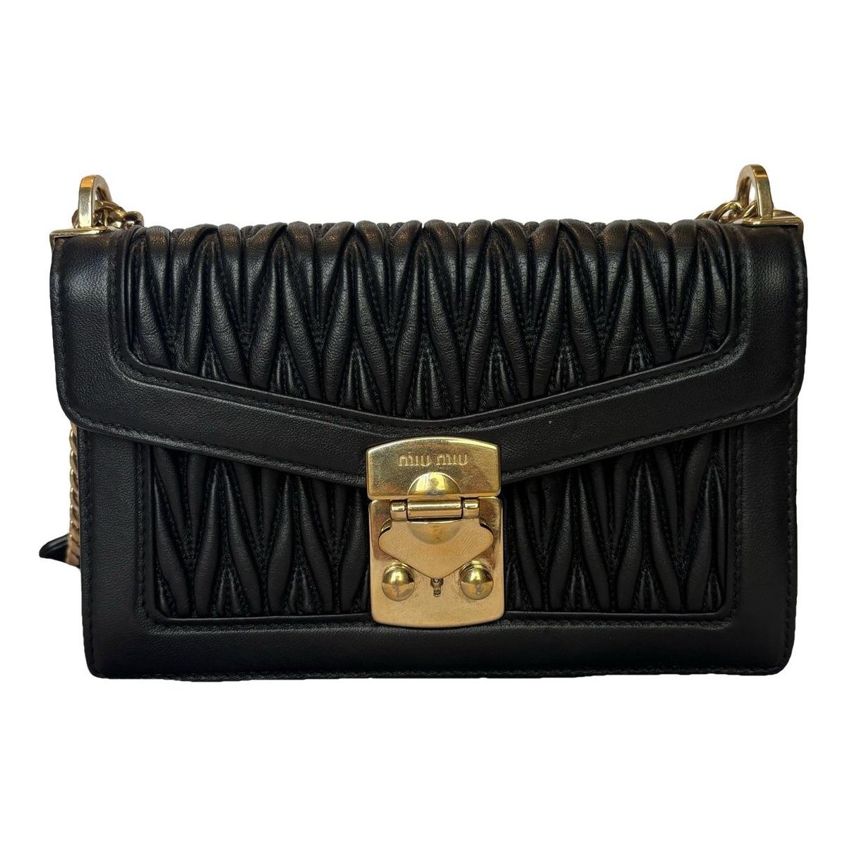 Miu Confidential leather handbag