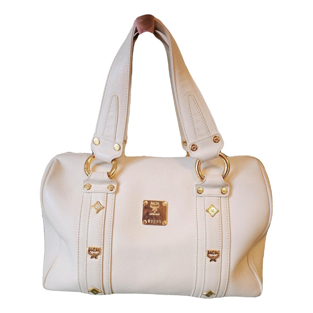 Boston leather handbag