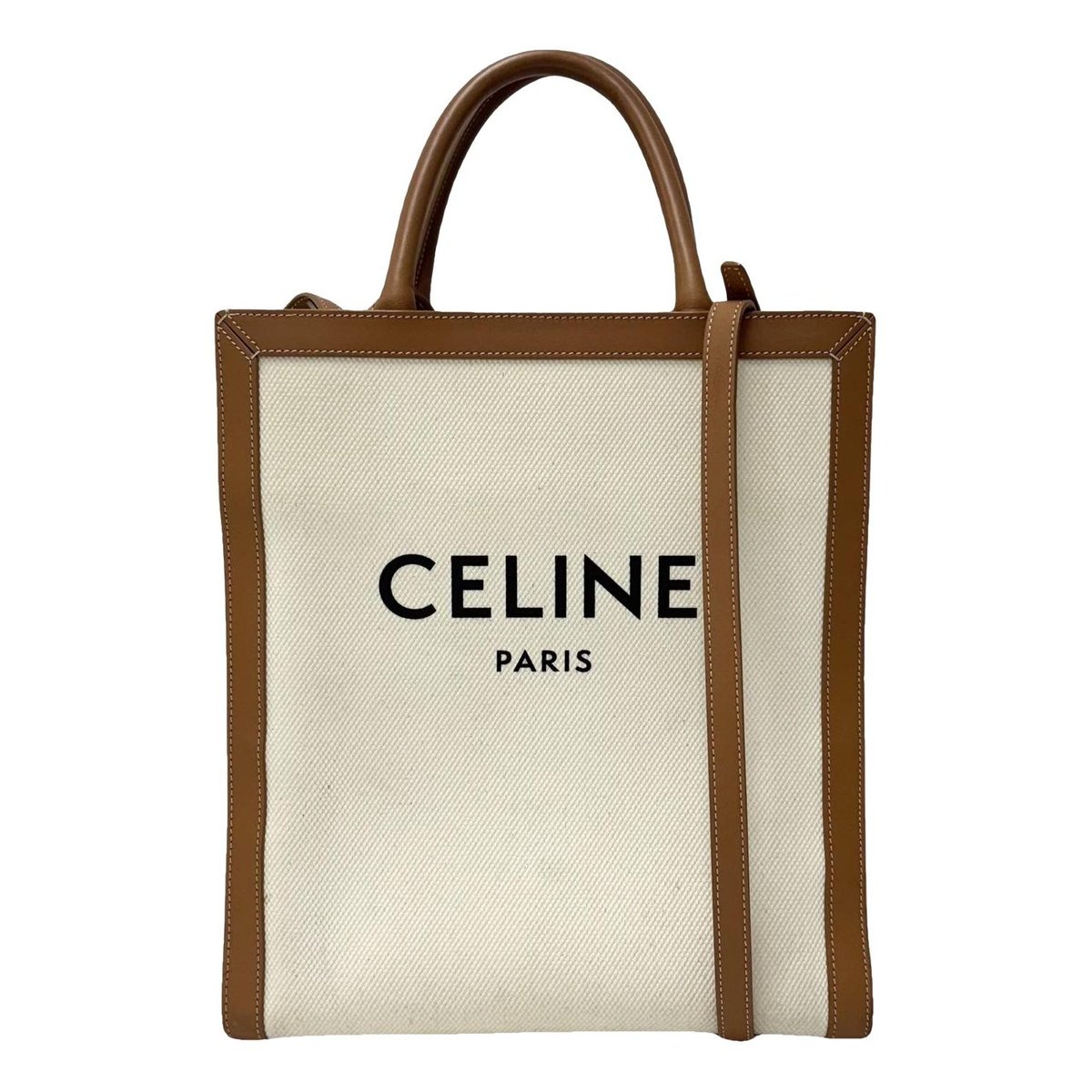 Cabas Vertical leather tote