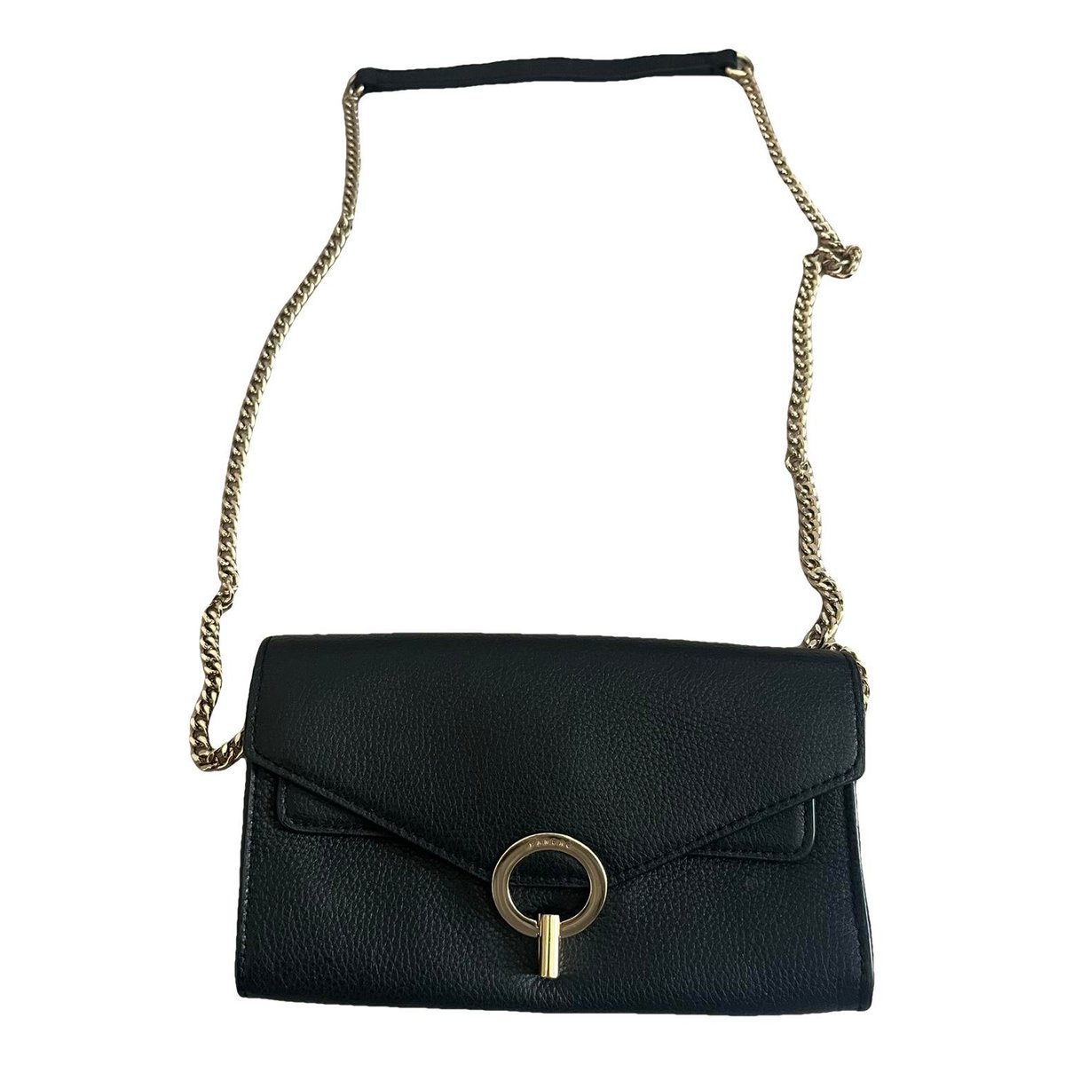 Yza leather clutch bag