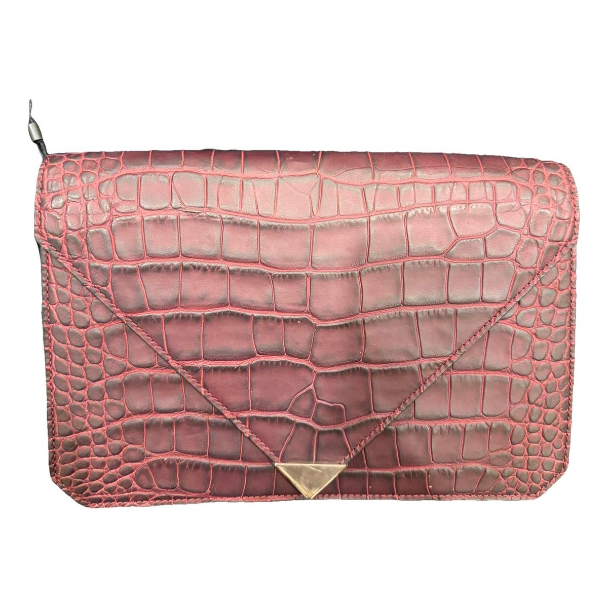Leather clutch bag