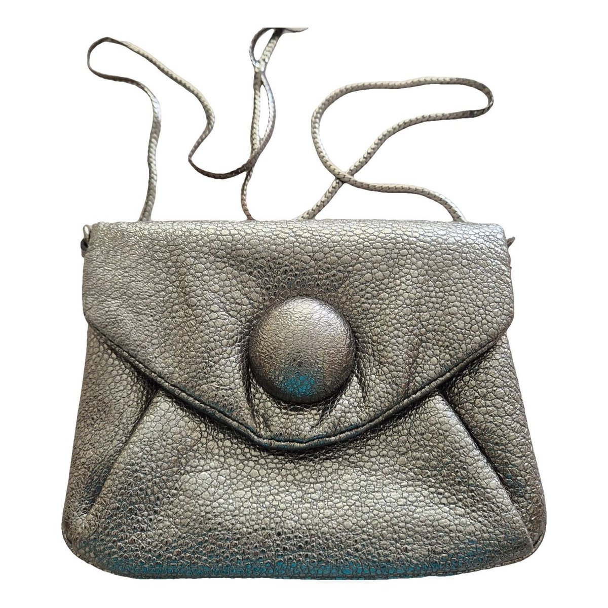 Leather clutch bag