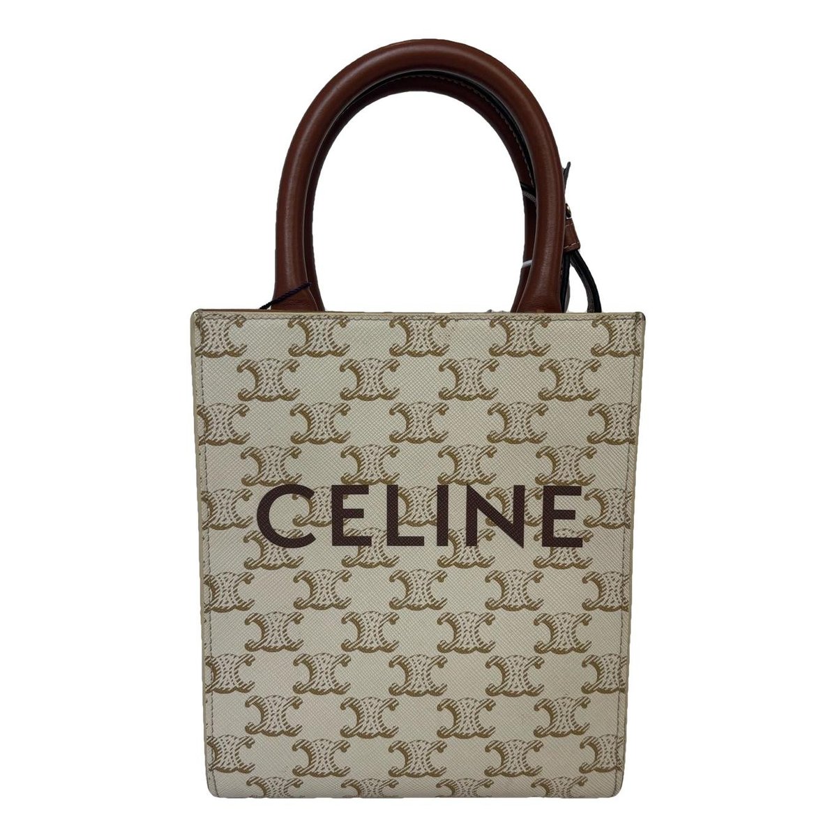 Cabas Vertical leather handbag