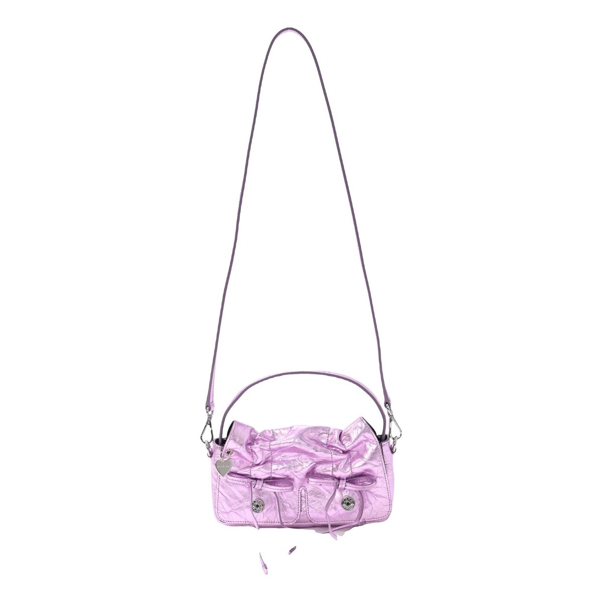 Multipocket leather crossbody bag