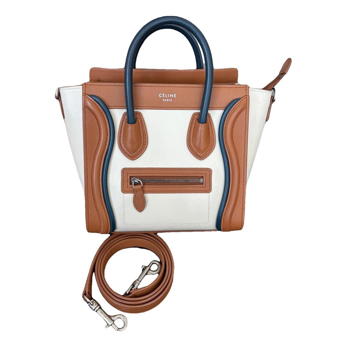 Nano Luggage leather crossbody bag