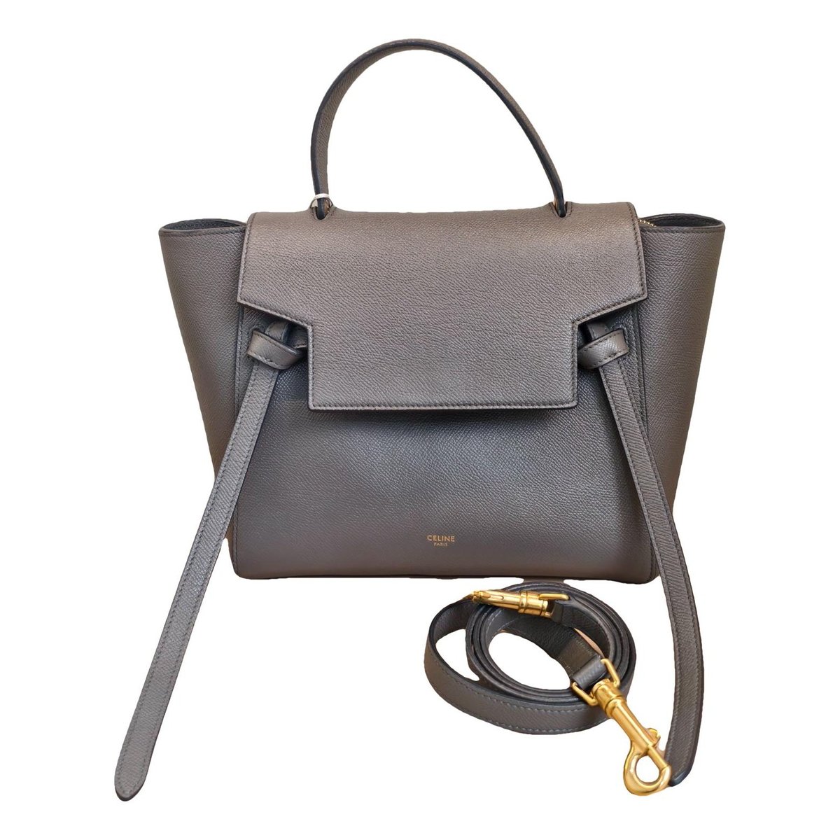 Belt leather handbag