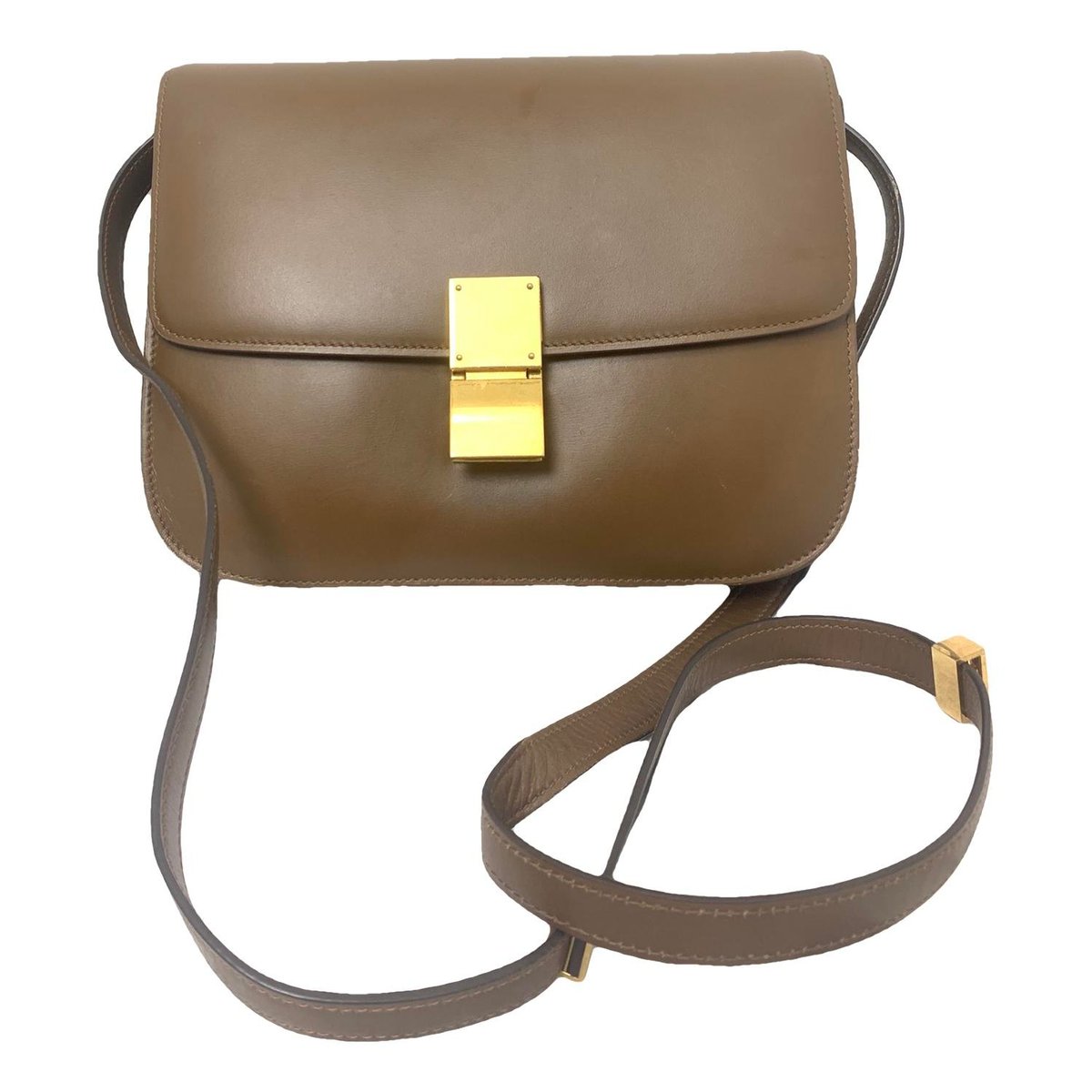 Classic leather crossbody bag