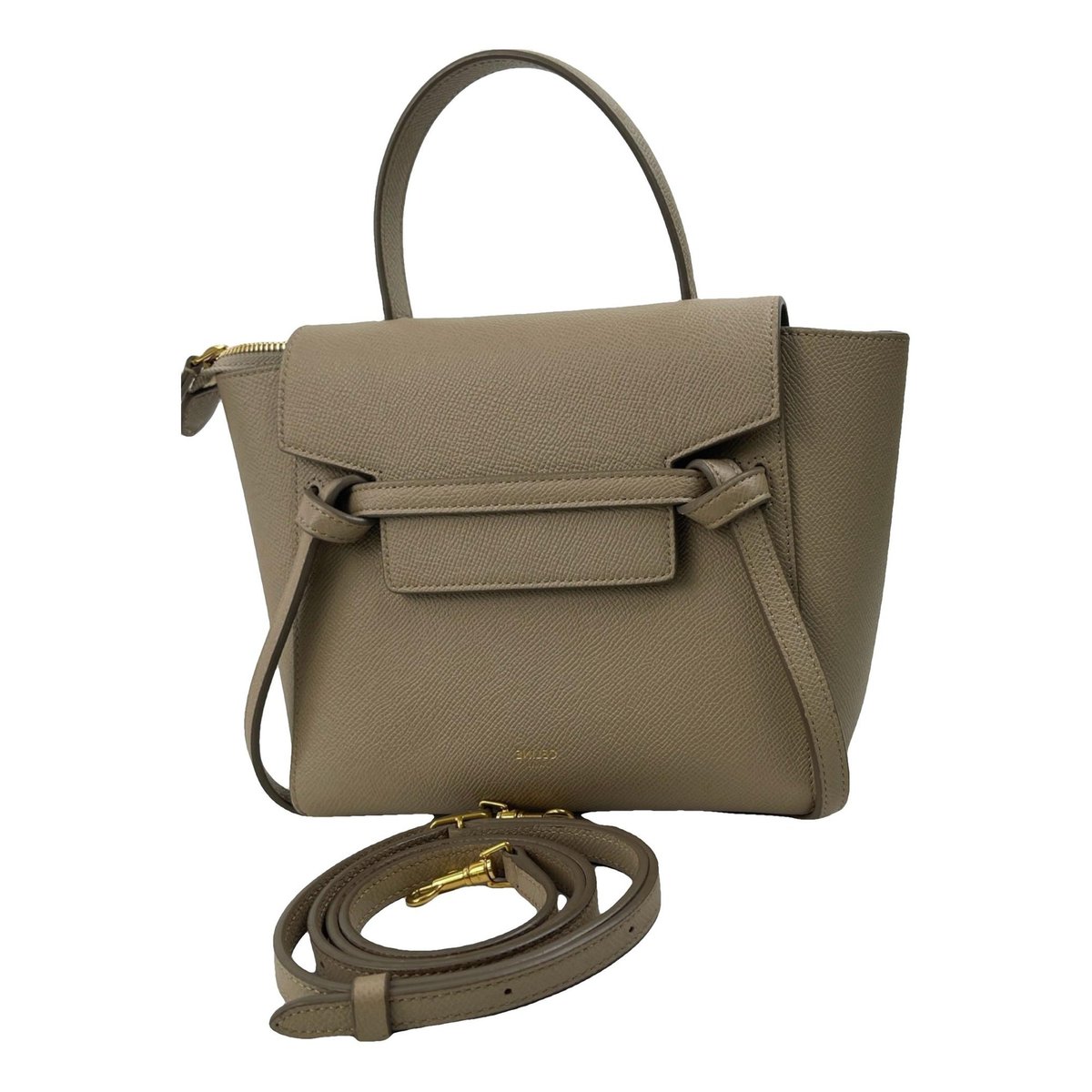 Belt leather handbag