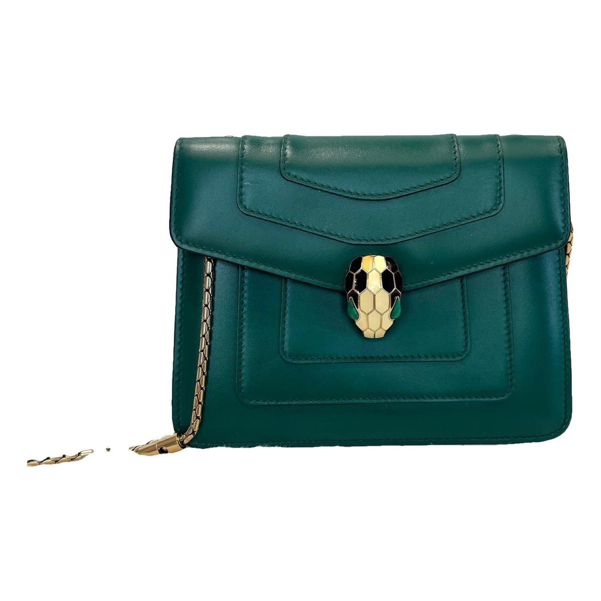 Serpenti leather handbag
