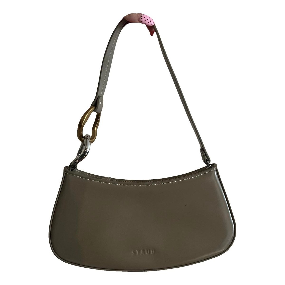 Patent leather handbag