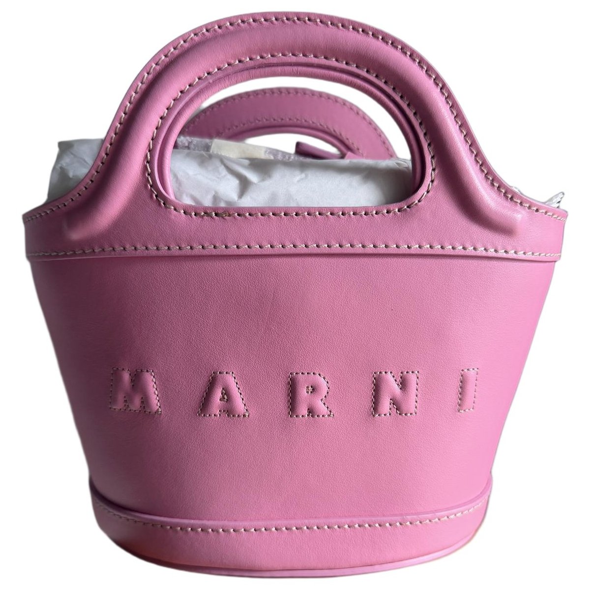 Tropicalia leather handbag