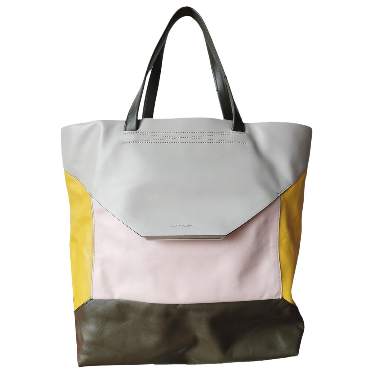 Enveloppe leather handbag