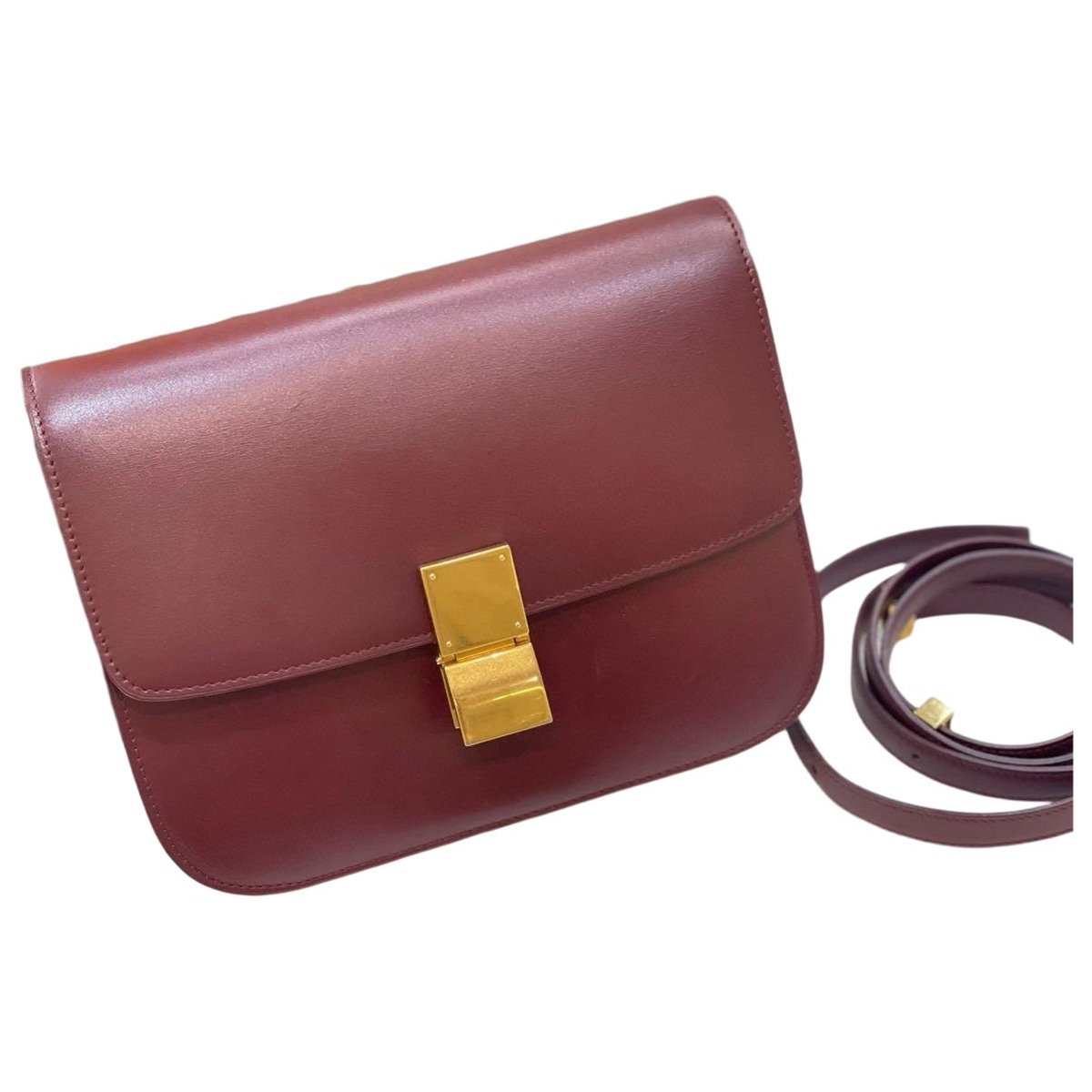 Classic leather crossbody bag