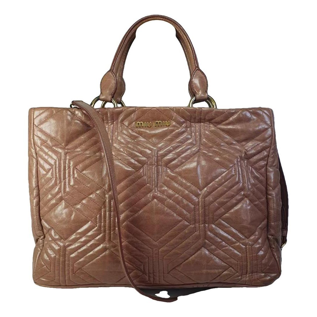 Coffer leather crossbody bag