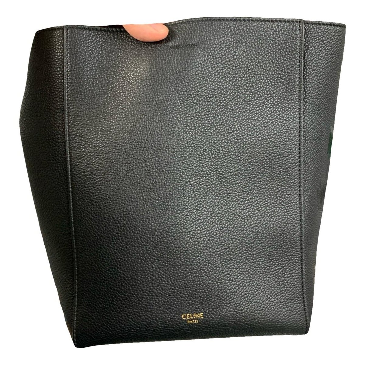 Seau Sangle leather handbag