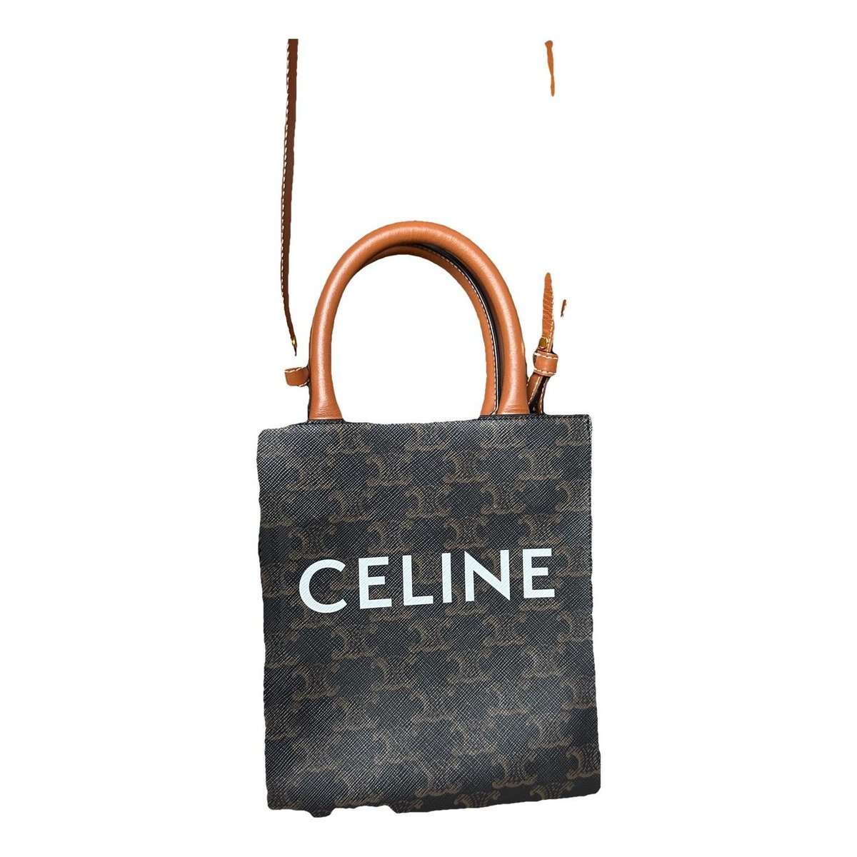 Cabas Vertical leather handbag