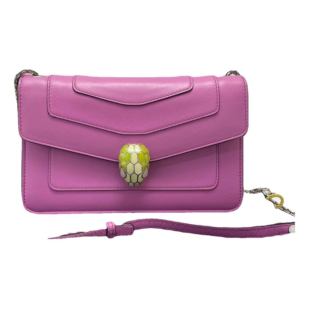 Serpenti leather handbag