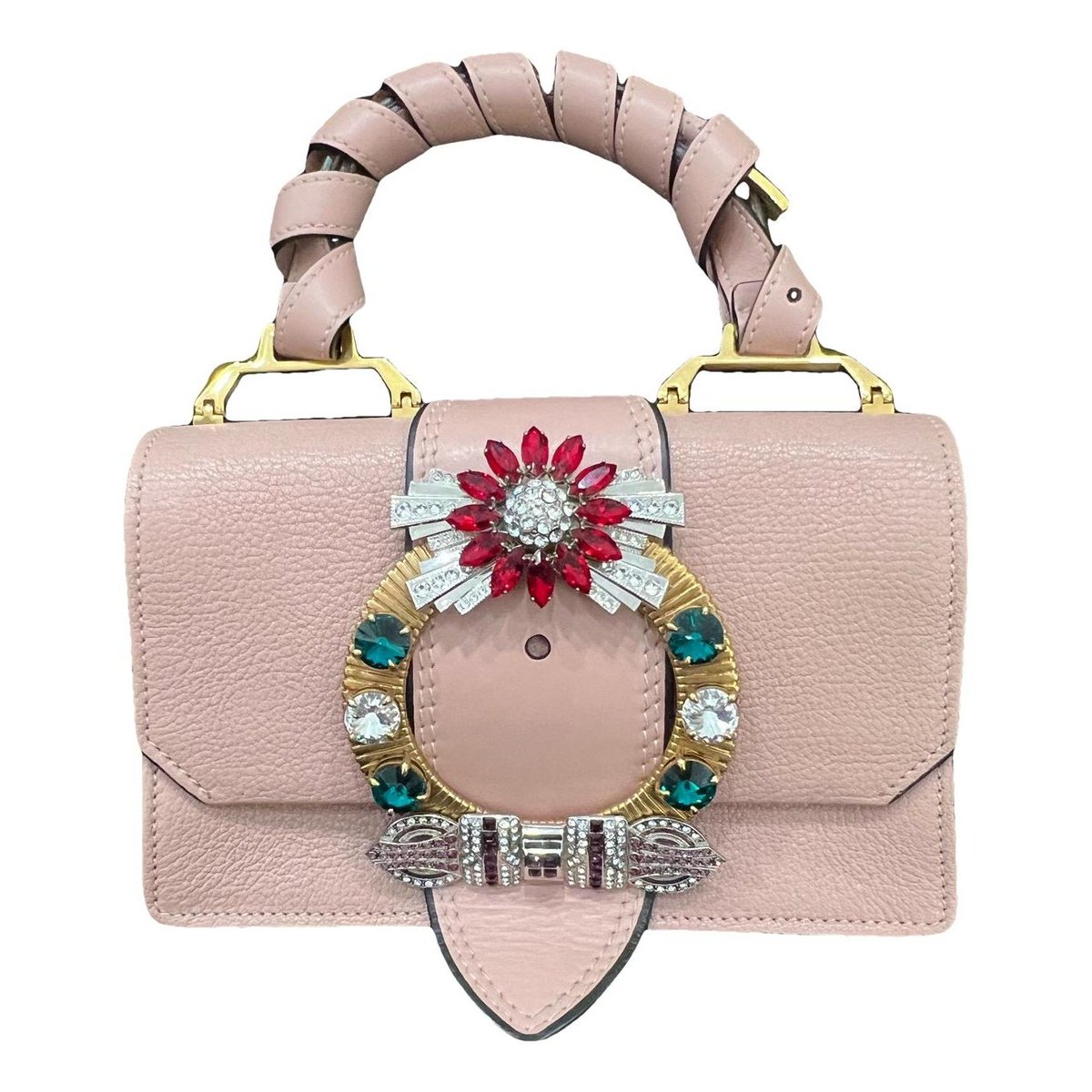 Miu Lady leather handbag
