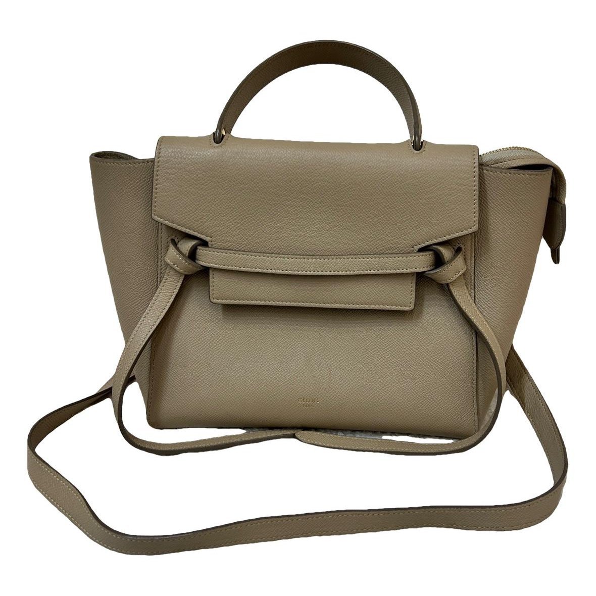 Belt leather handbag