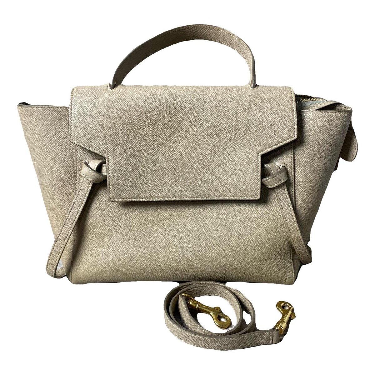 Belt leather handbag