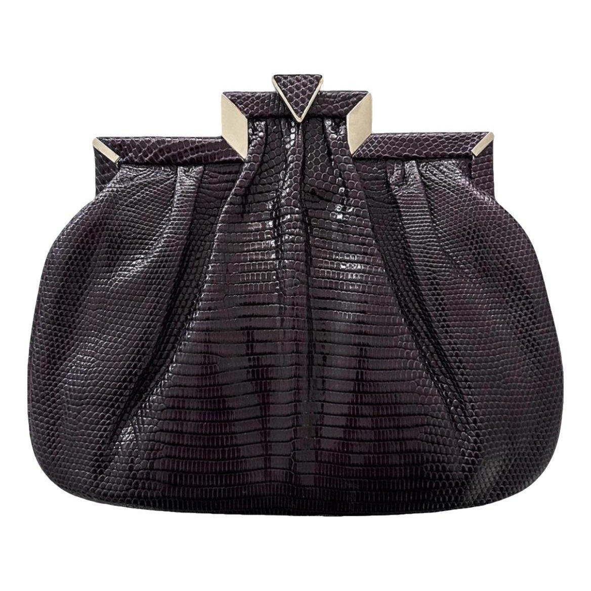 Leather clutch bag