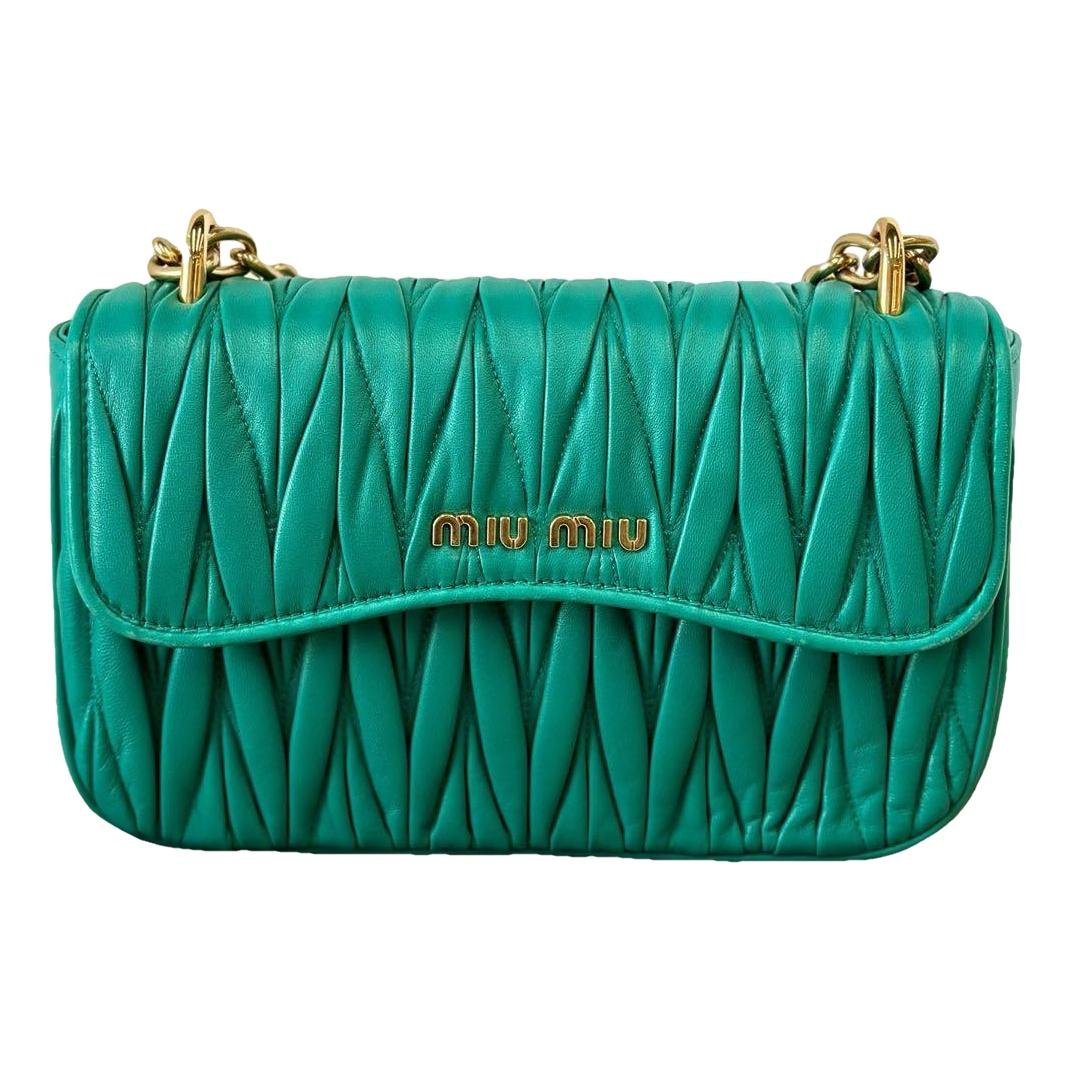 Miu delice leather crossbody bag