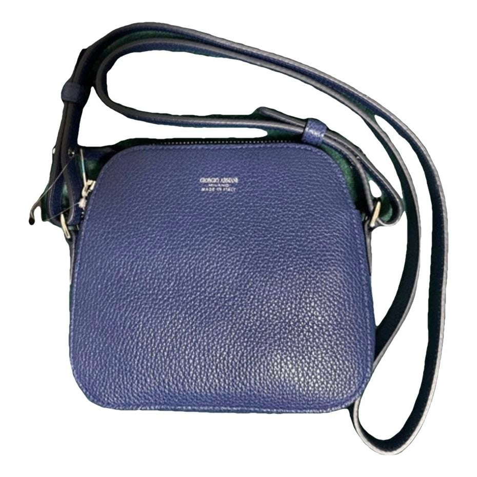 Leather clutch bag