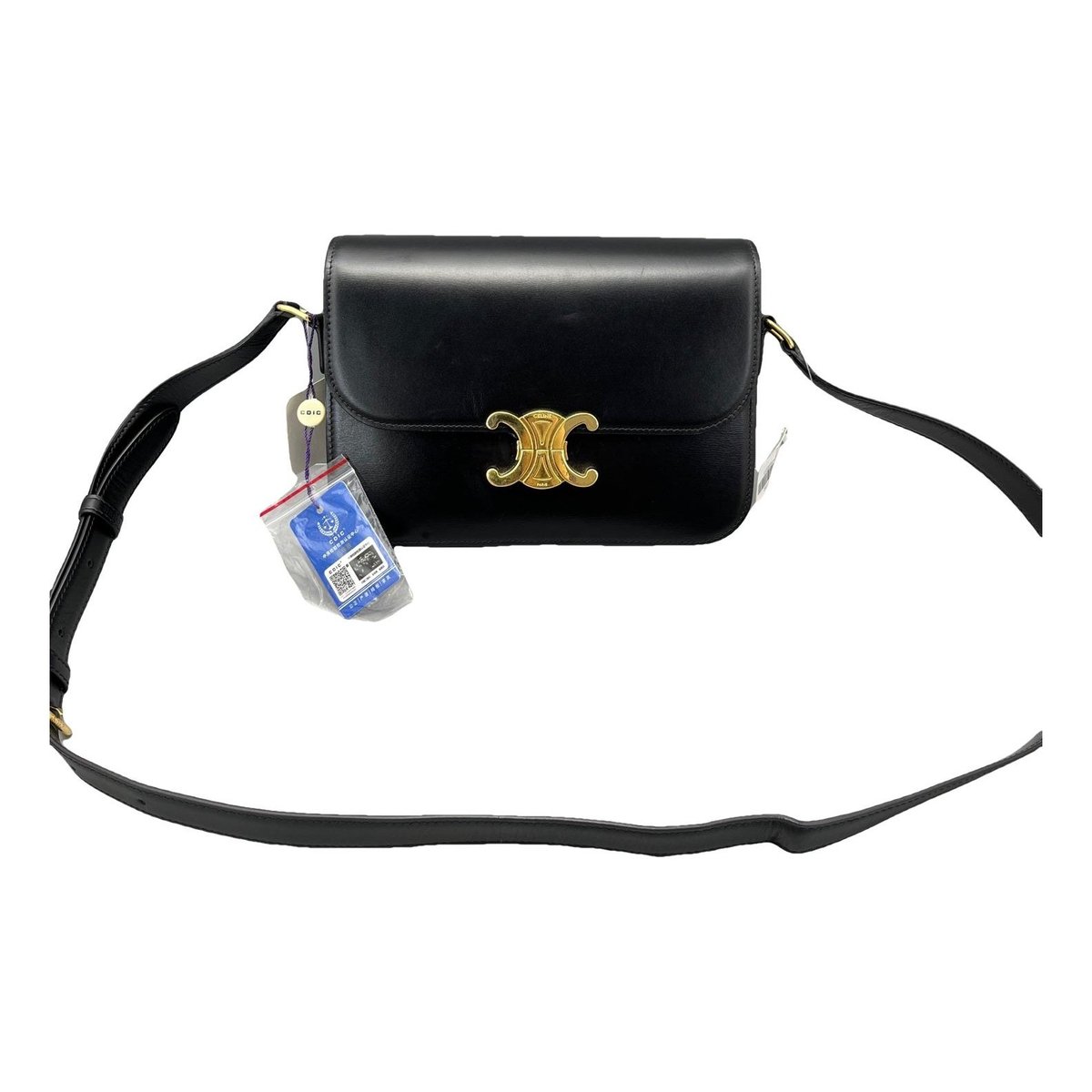 Triomphe leather handbag
