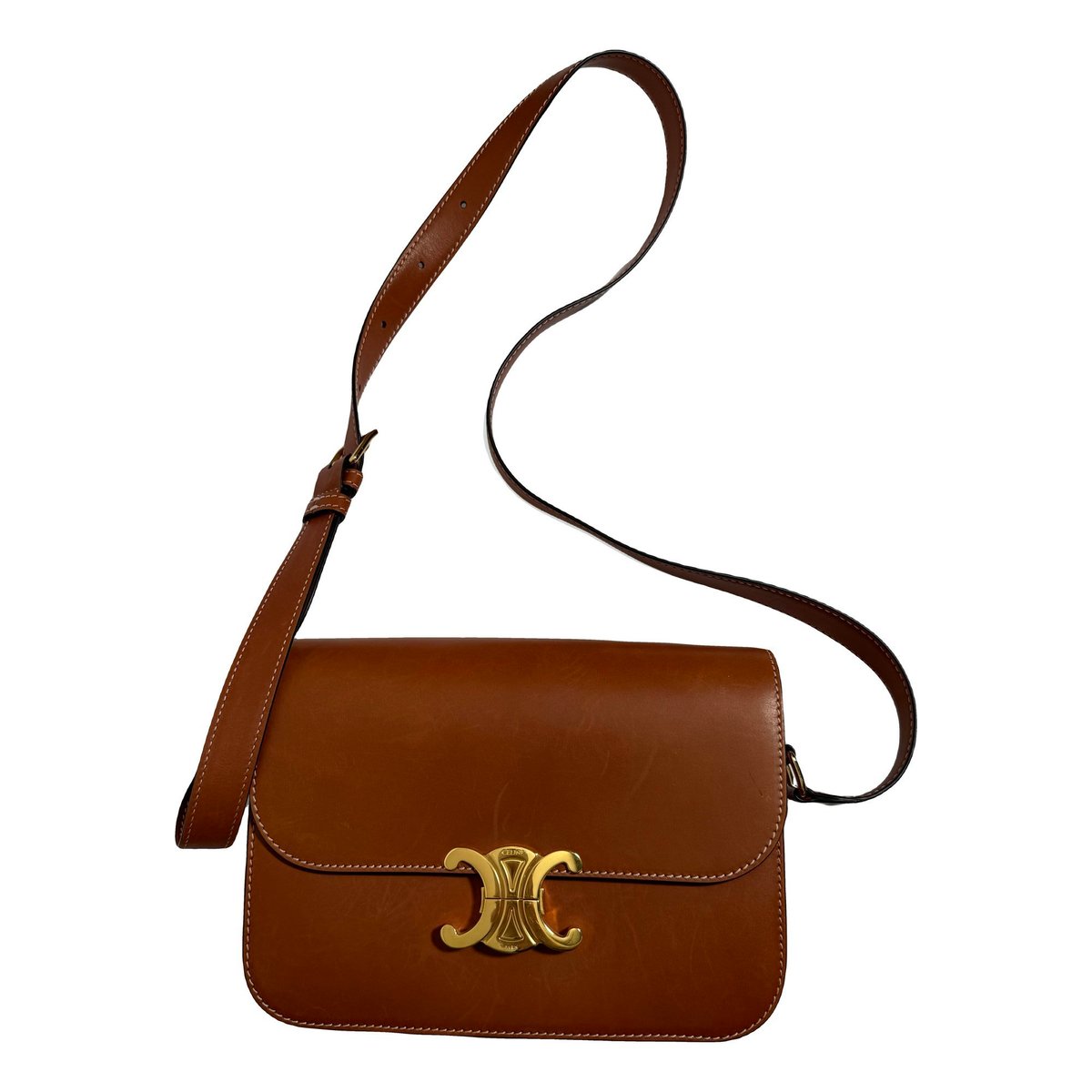 Triomphe leather handbag
