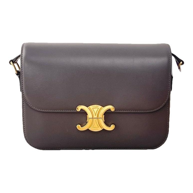 Triomphe leather handbag