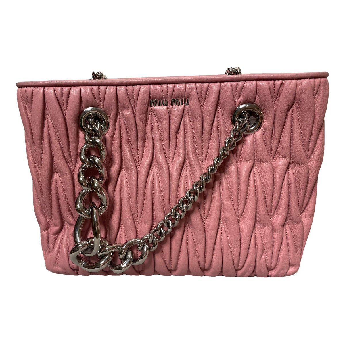 Miu Club leather crossbody bag