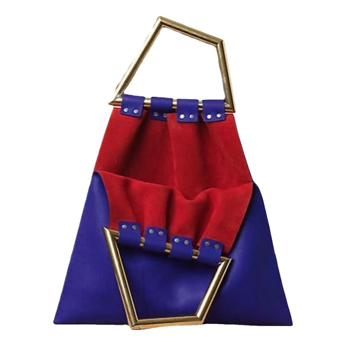 Triangle leather bag