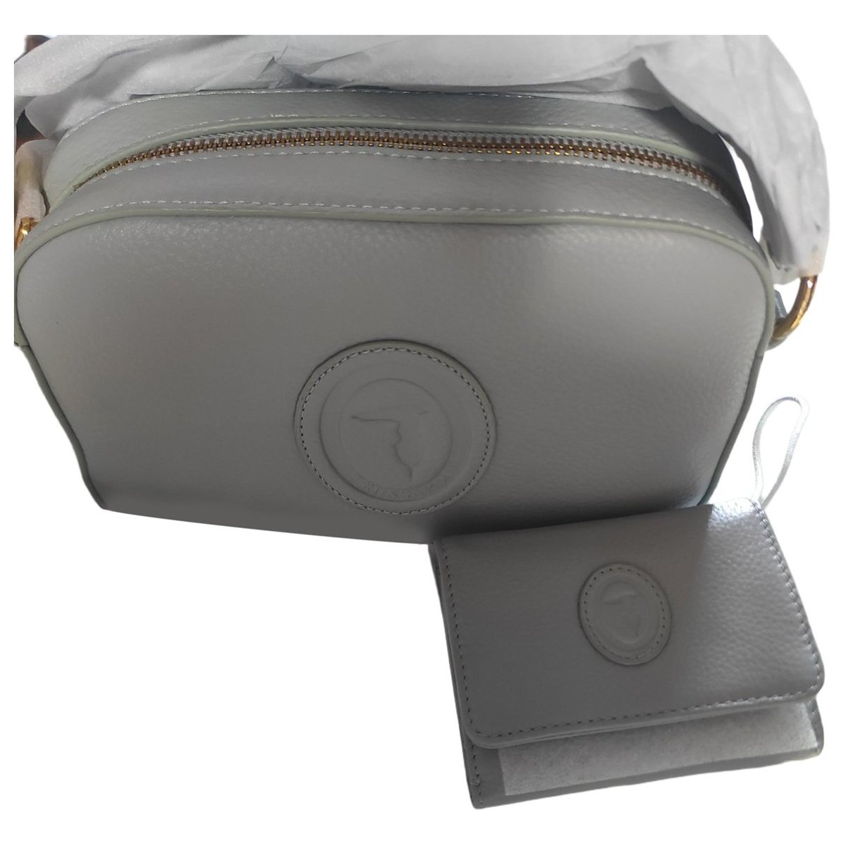 Leather clutch bag