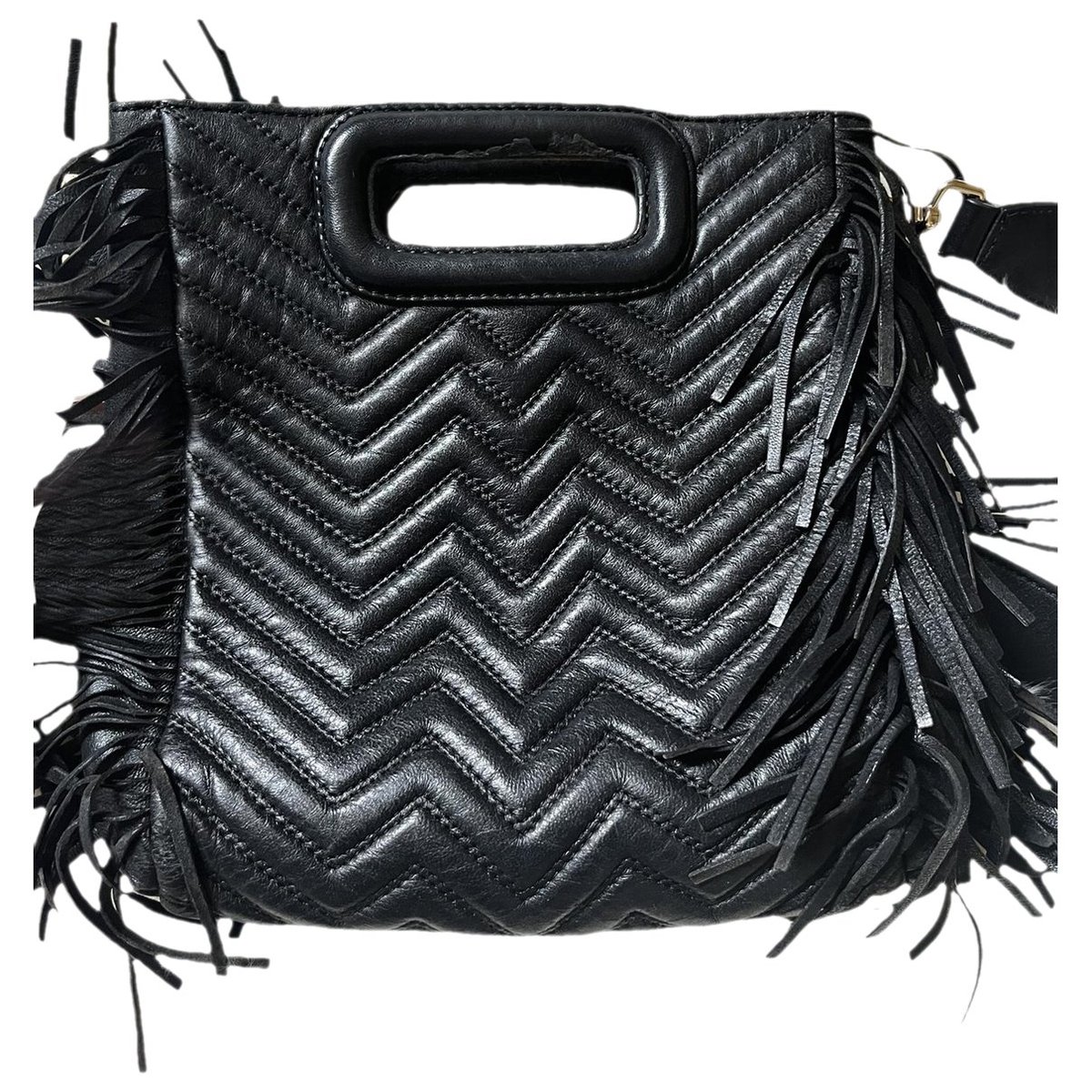 Sac M leather crossbody bag