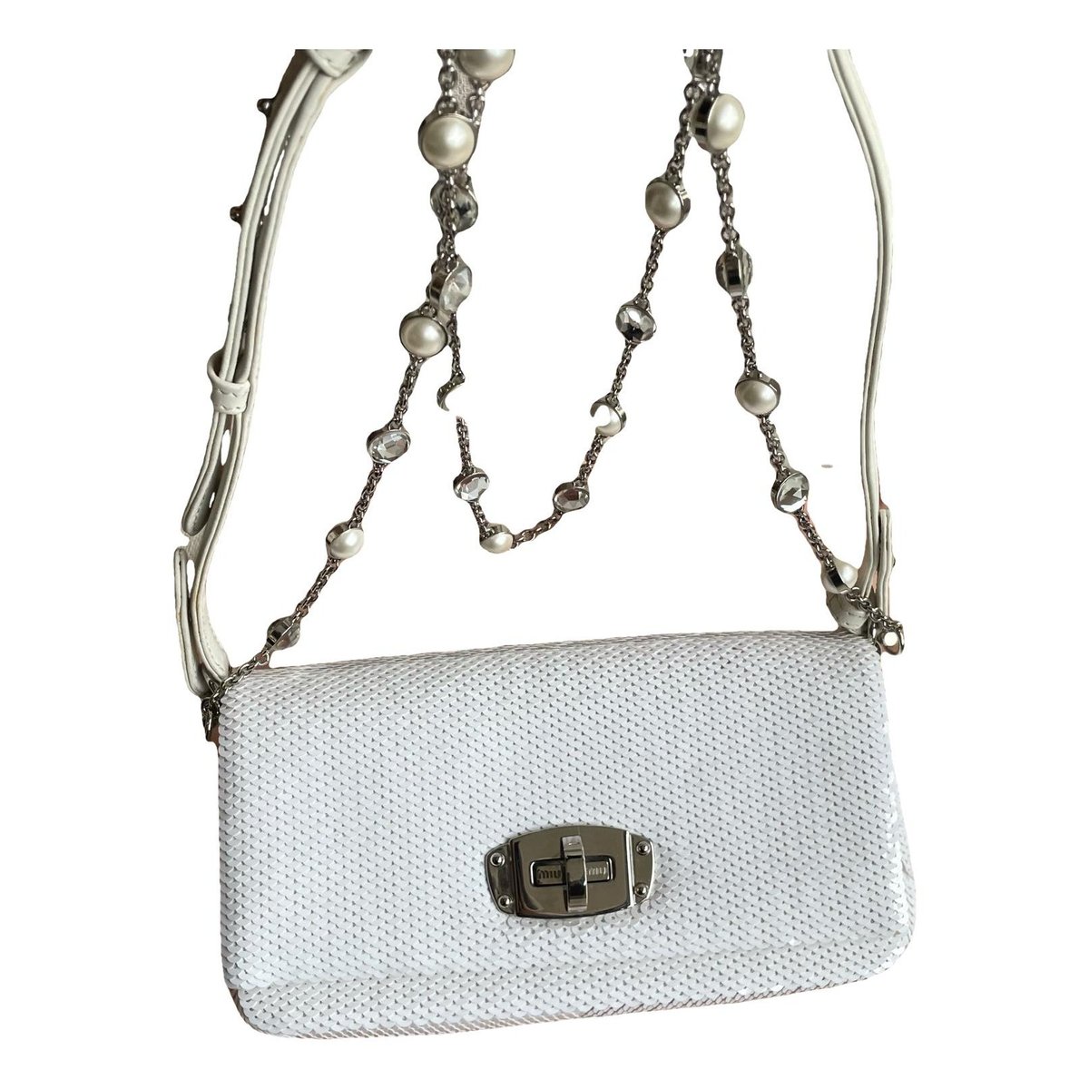 Miu Crystal crossbody bag