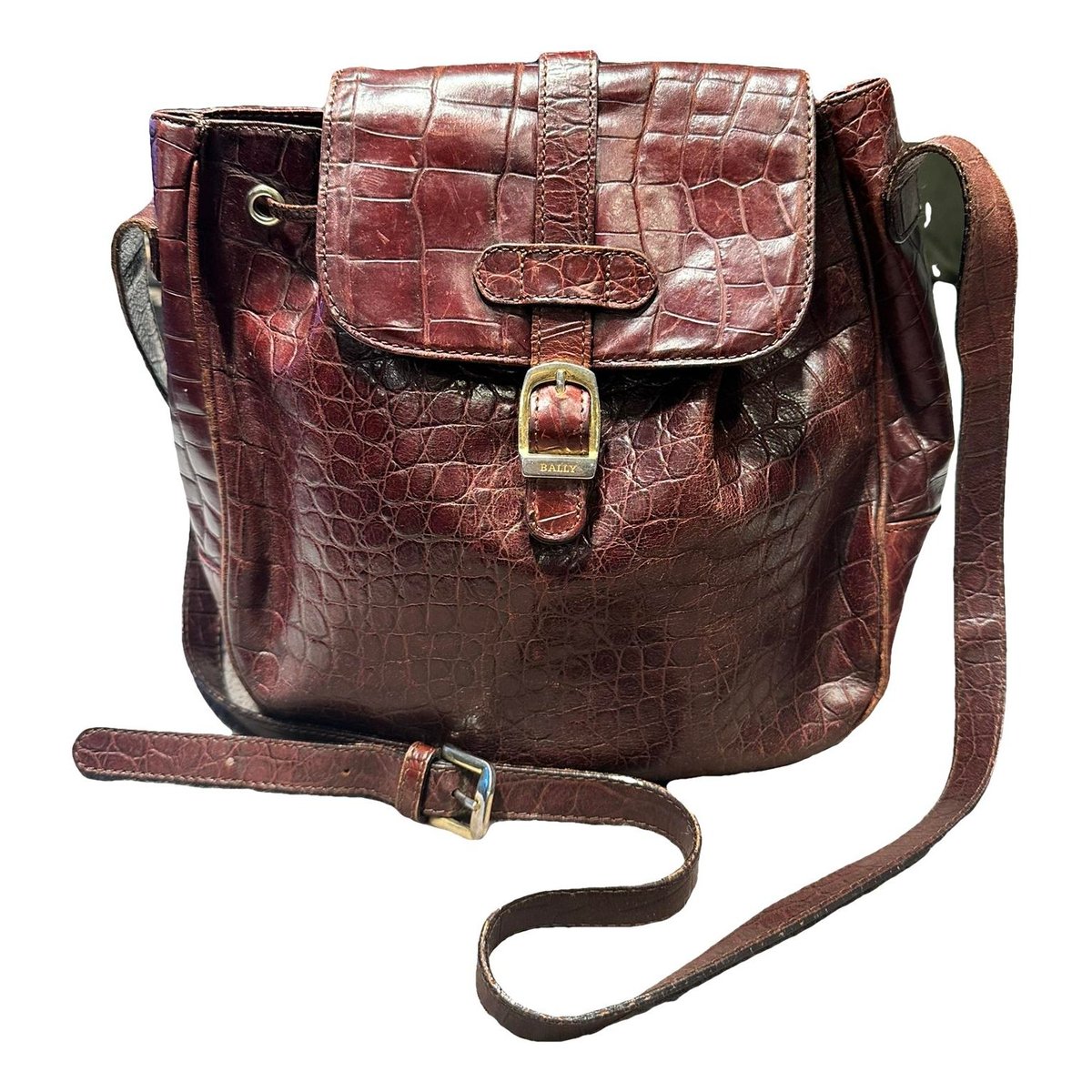 Leather clutch bag