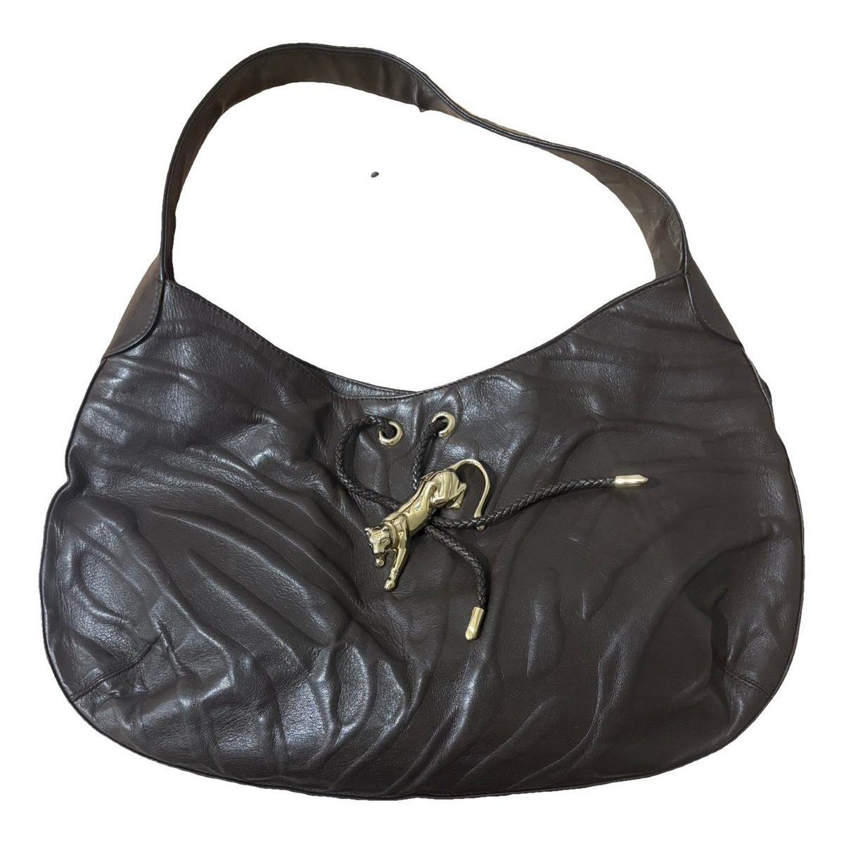 Panthère leather handbag