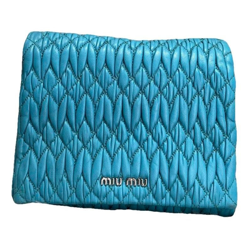 Miu Crystal leather handbag