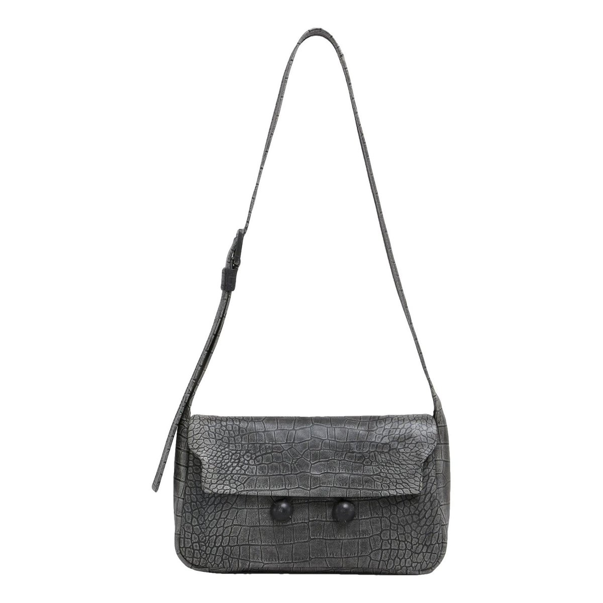 Trunk leather crossbody bag