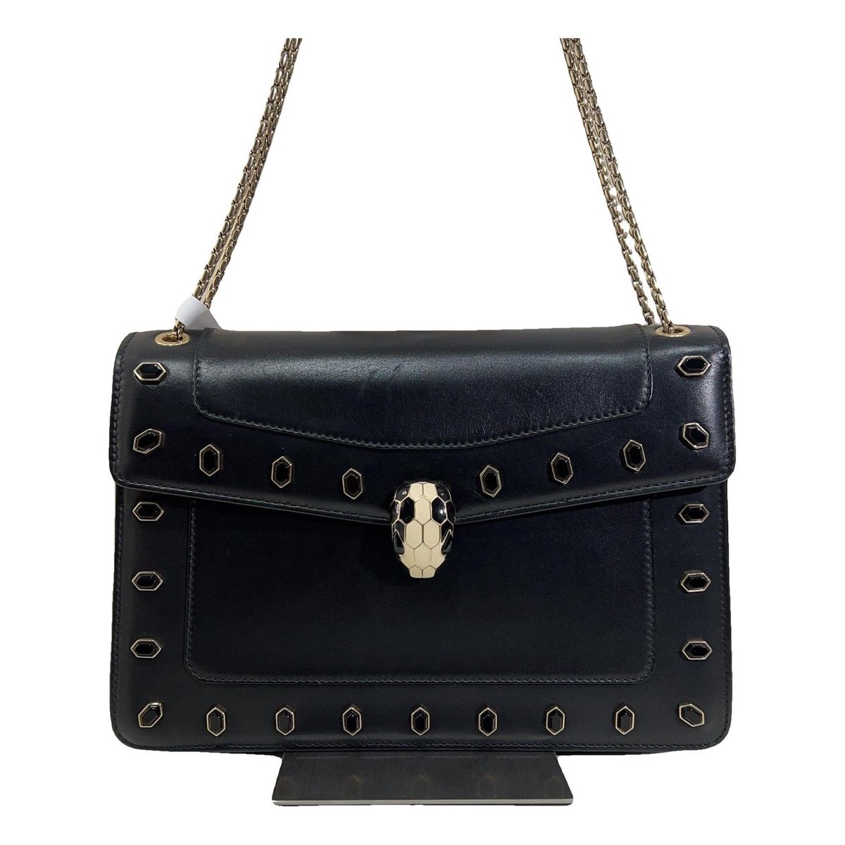 Serpenti leather handbag