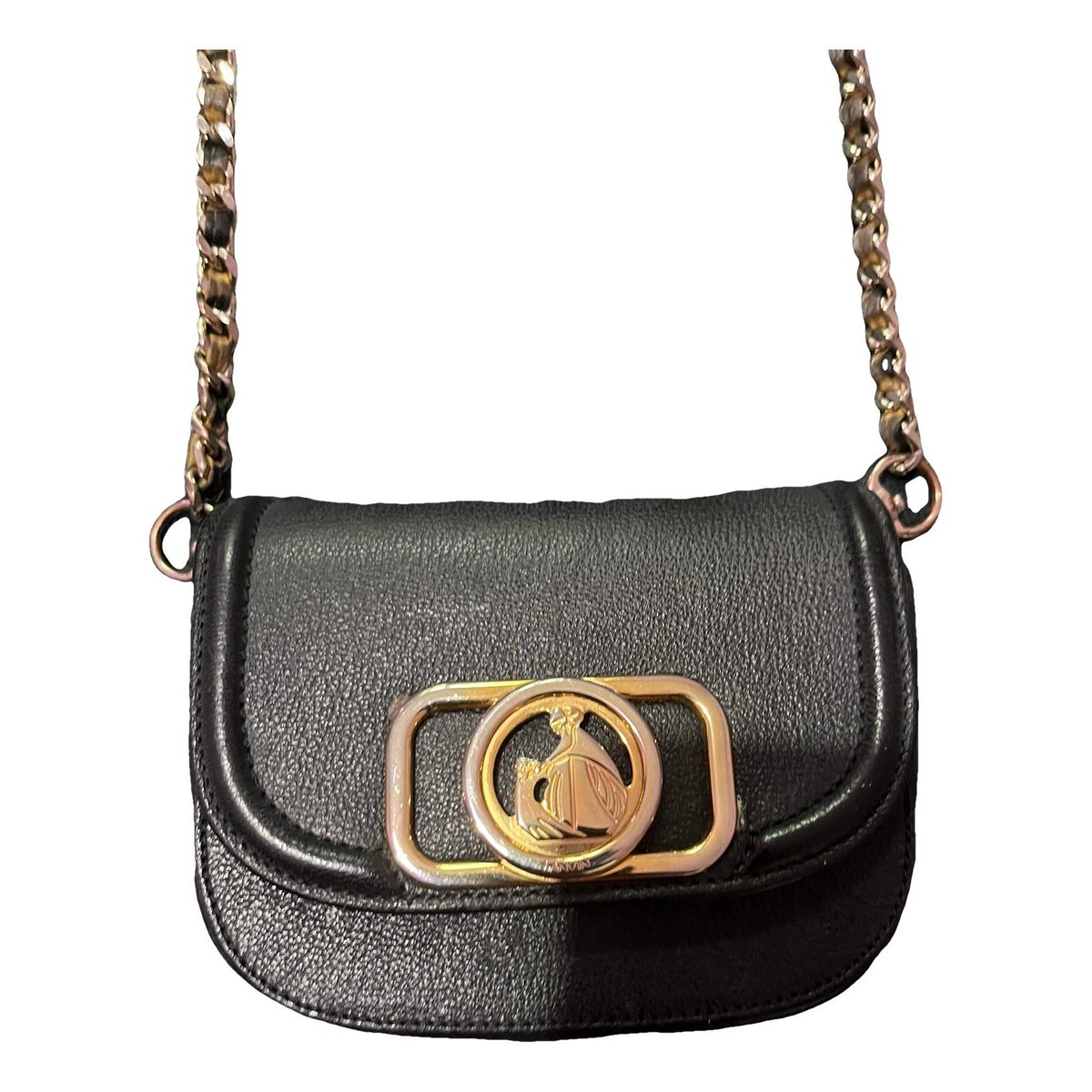 Leather clutch bag