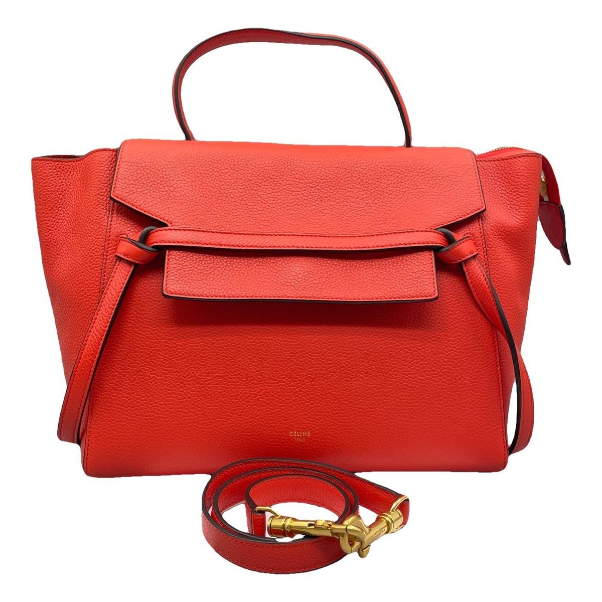 Belt leather handbag