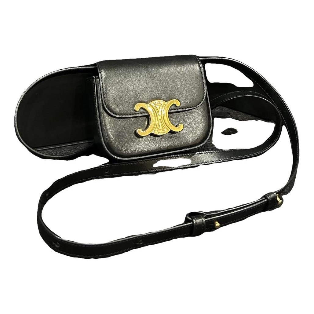 Triomphe leather crossbody bag